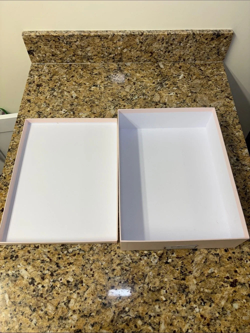 Bigso Pink Letter Boxes - Set of 2